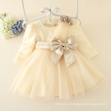 Baby Girl Party Dress Crianças Frocks Designs design de moda pequenas meninas vestido